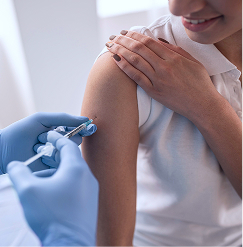 Vaccine administration during a clinical study